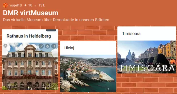 Das virtuelle Museum über Demokratie in unseren Städten. Ein Padlet von Schülerinnen und Schüler aus Deutschland und Rumänien. Das virtuelle Museum über Demokratie in unseren Städten. Ein Padlet von Schülerinnen und Schüler aus Deutschland und Rumänien